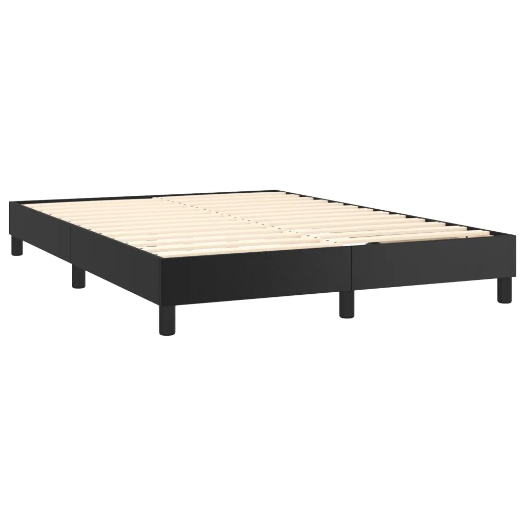 Struttura Letto a Rete a Molle Nero 140x200 cm in Similpelle 3120700