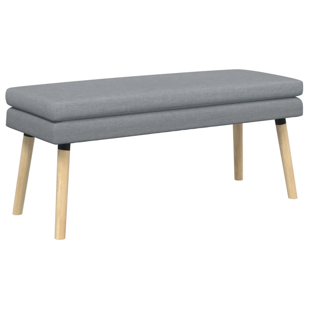 Panchina a doppio strato Grigio Chiaro 110 x 40 x 47 cm Tessuto 42038445