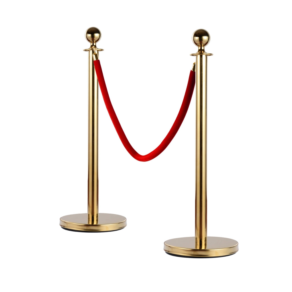 Colonnina Segnapercorso per Code ¨C Minimal ¨C Acciaio Rosso e Oro