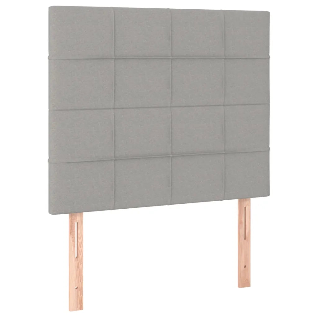 Giroletto a Molle con Materasso Grigio Chiaro 120x200cm Tessuto 3137141