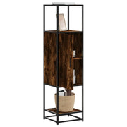Credenza-Buffet-Armadio da cucina Rovere Fumo 35,5x35x139 cm Legno Multistrato Metallo 450850