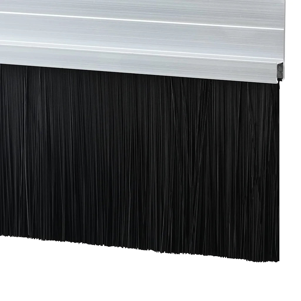 Spazzole per porte autoadesive 12 pcs Argento 100 cm 42019471