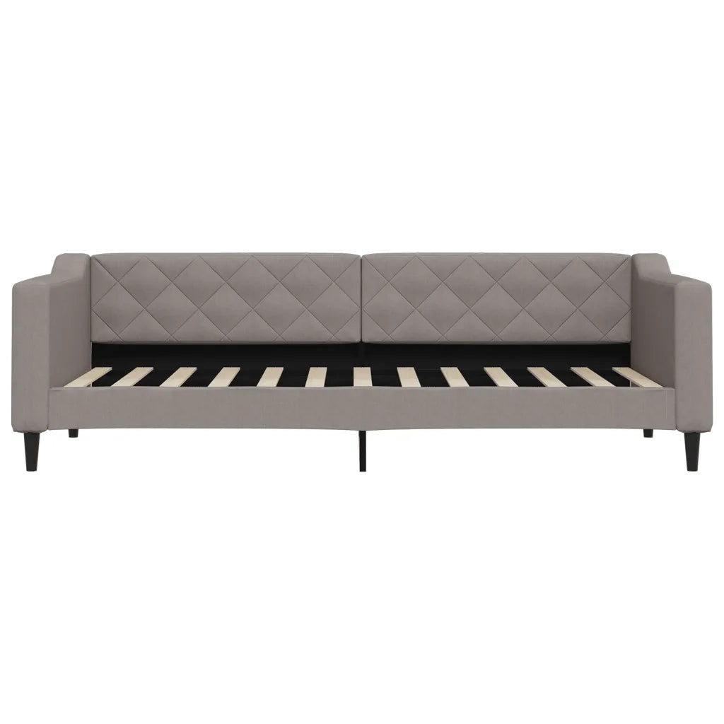 Letto singolo | Letto per adulti | Letto da Giorno Tortora 80x200 cm in Tessuto