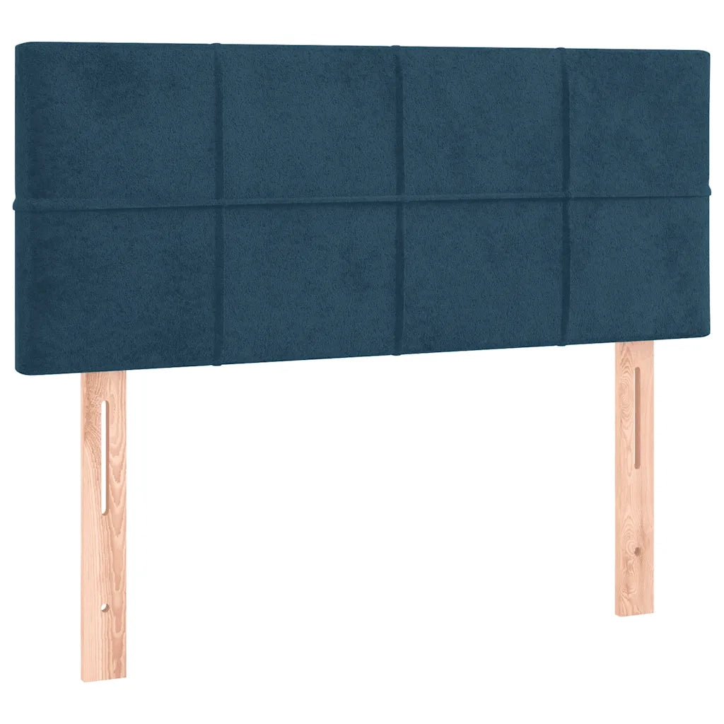 Testiera | Testata Blu Scuro 100x5x78/88 cm in Velluto