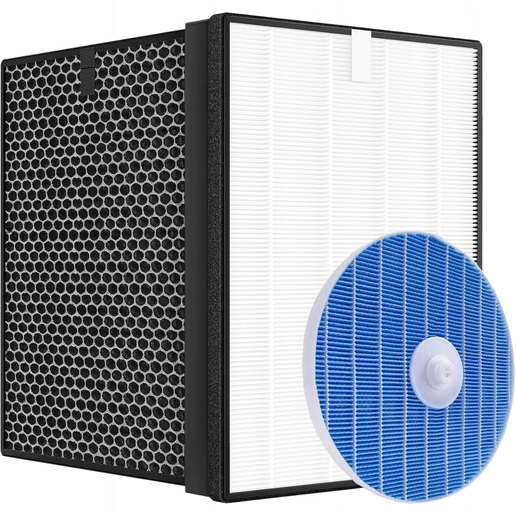 Set Filtri di Ricambio compatibile con Purificatore Philips AC2729 – HEPA 13, Carbone, Umidificante | 6 Mesi di Durata