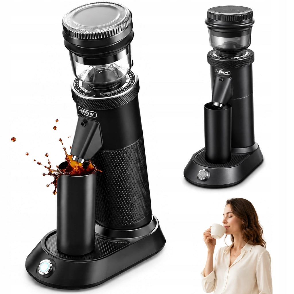Macinacaffè HiBREW G5 180 W con Macine Coniche 48 mm, 36 Regolazioni e 2 Velocità 400/500 rpm