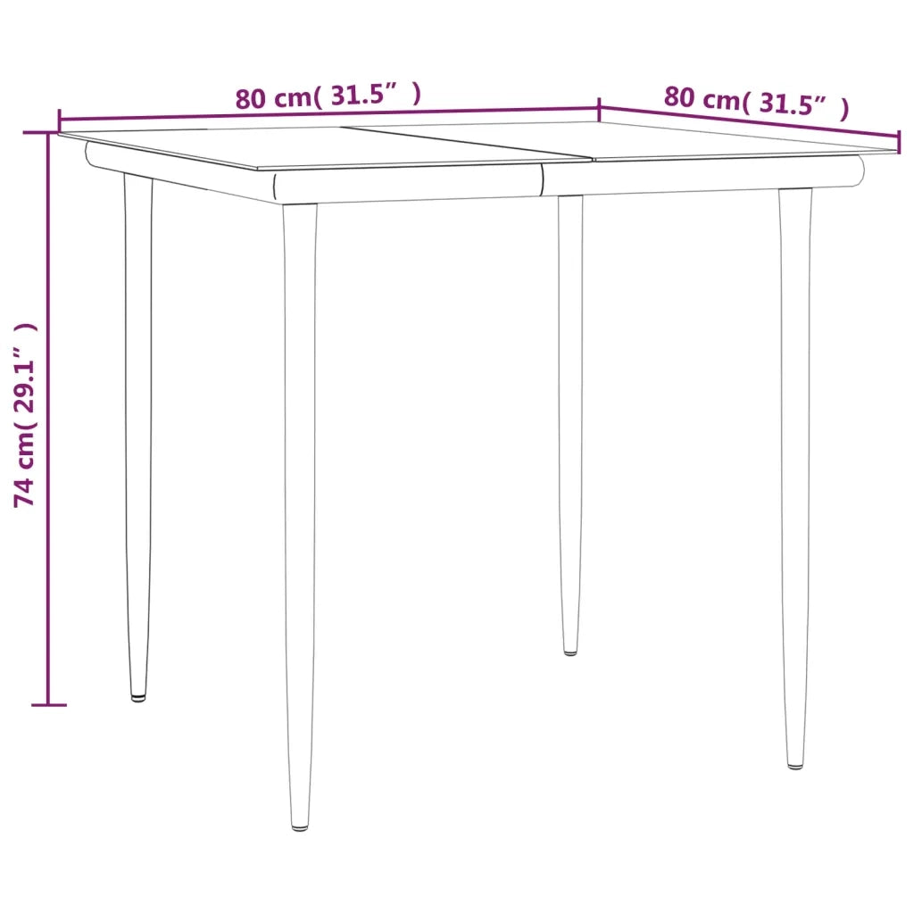 Set Salotto Giardino 3 pz | Set di Mobili da Esterno con Cuscini Nero e Grigio Polyrattan