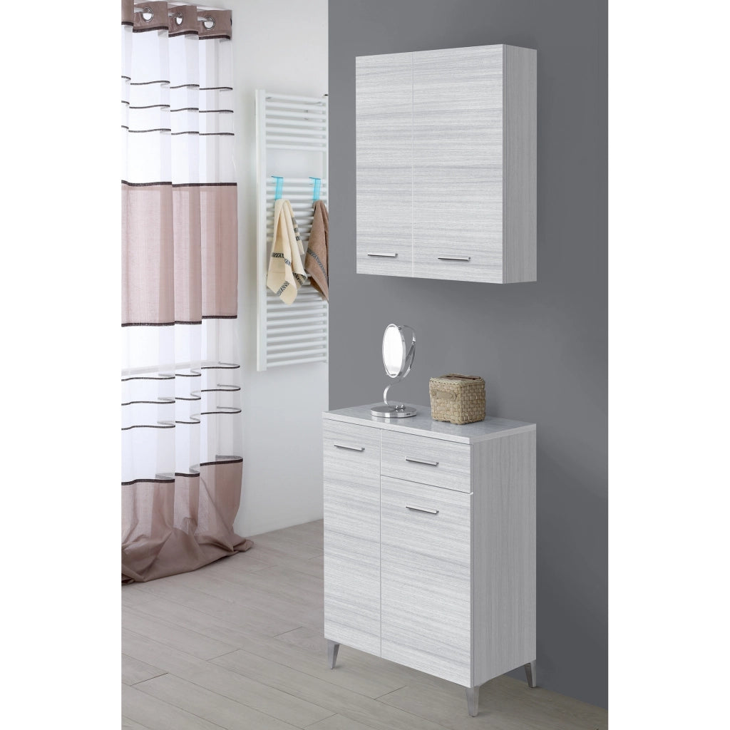 PENSILE 2 ANTE  60X18XH69,5 GRIGIO.