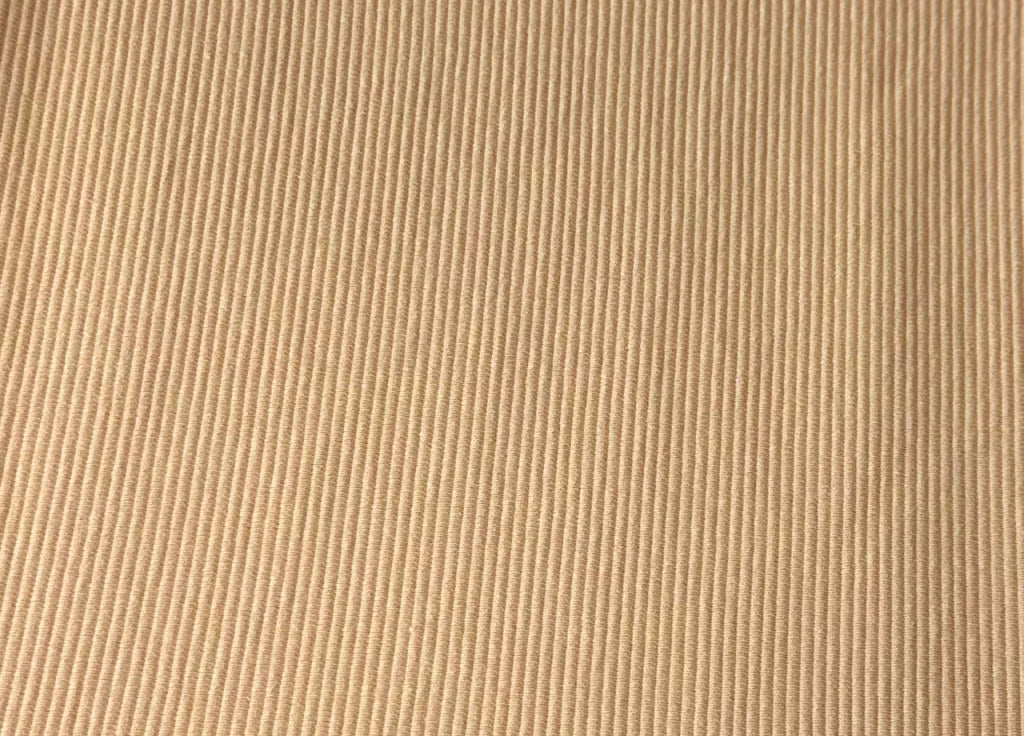 Copriseduta Sofà Elasticizzato Tinta Unita Smile Tessuto Millerighe - Seduta 2 Posti - Cream