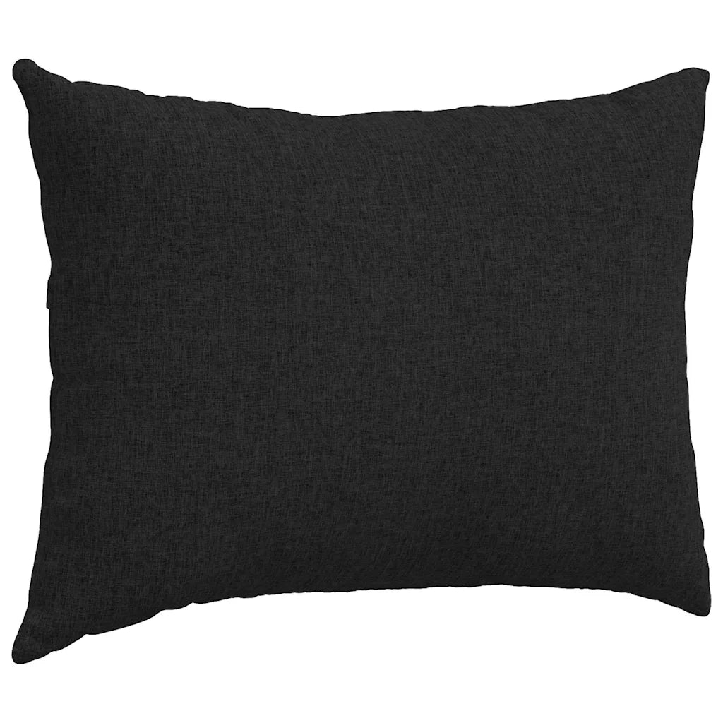 Cuscini da Divano 2 pz | Cuscini per sedie Nero 70 x 50 cm Tessuto