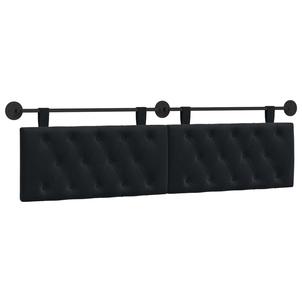 Testiera sospesa Con luce LED Nero Velluto 42032198