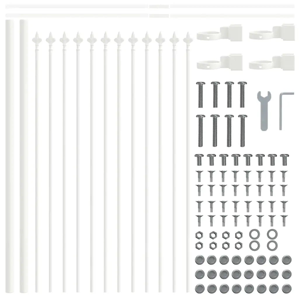 Recinzione per Giardino Woerden Bianco 1,7 x 0,6 m 42003878