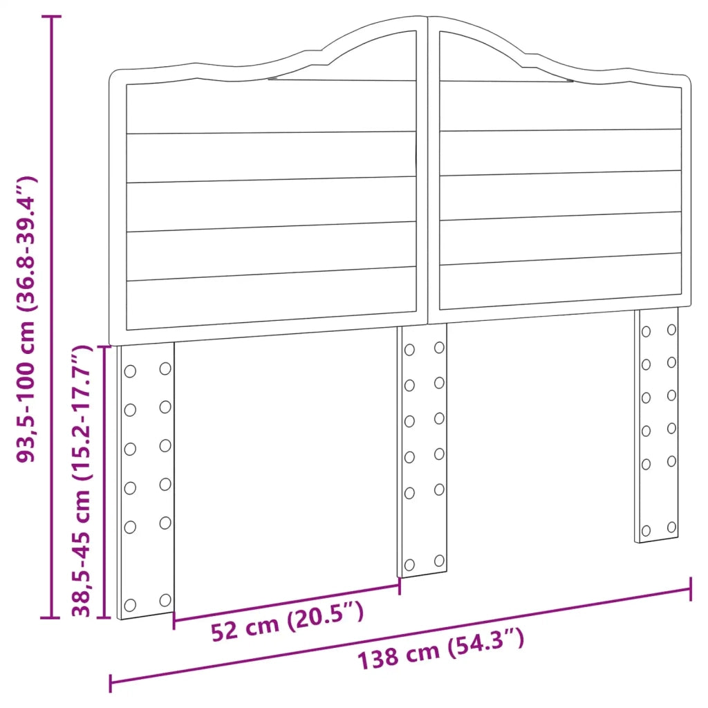 Testiera | Testata Grigio Sonoma Legno multistrato
