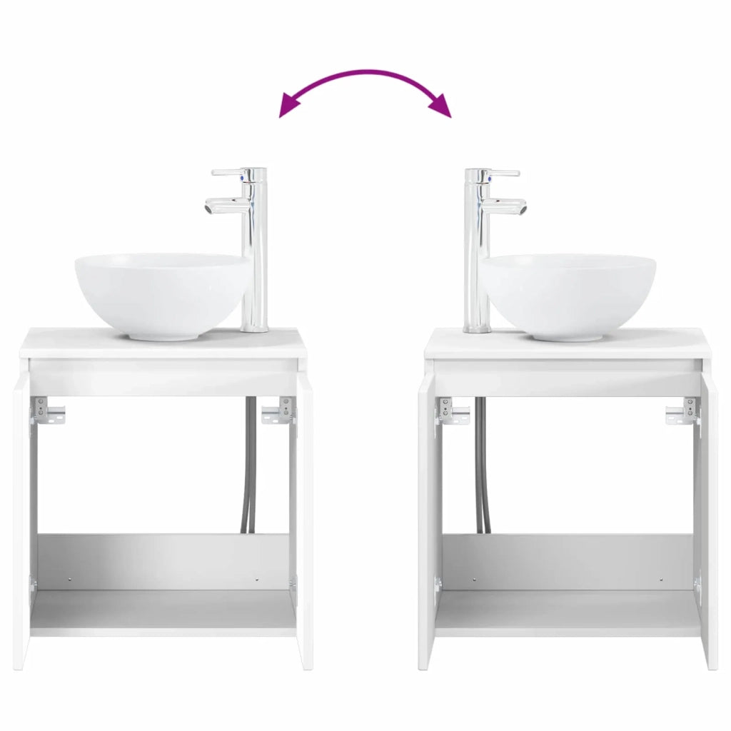 Set di mobili per il bagno 4 pcs Bianco 3407423