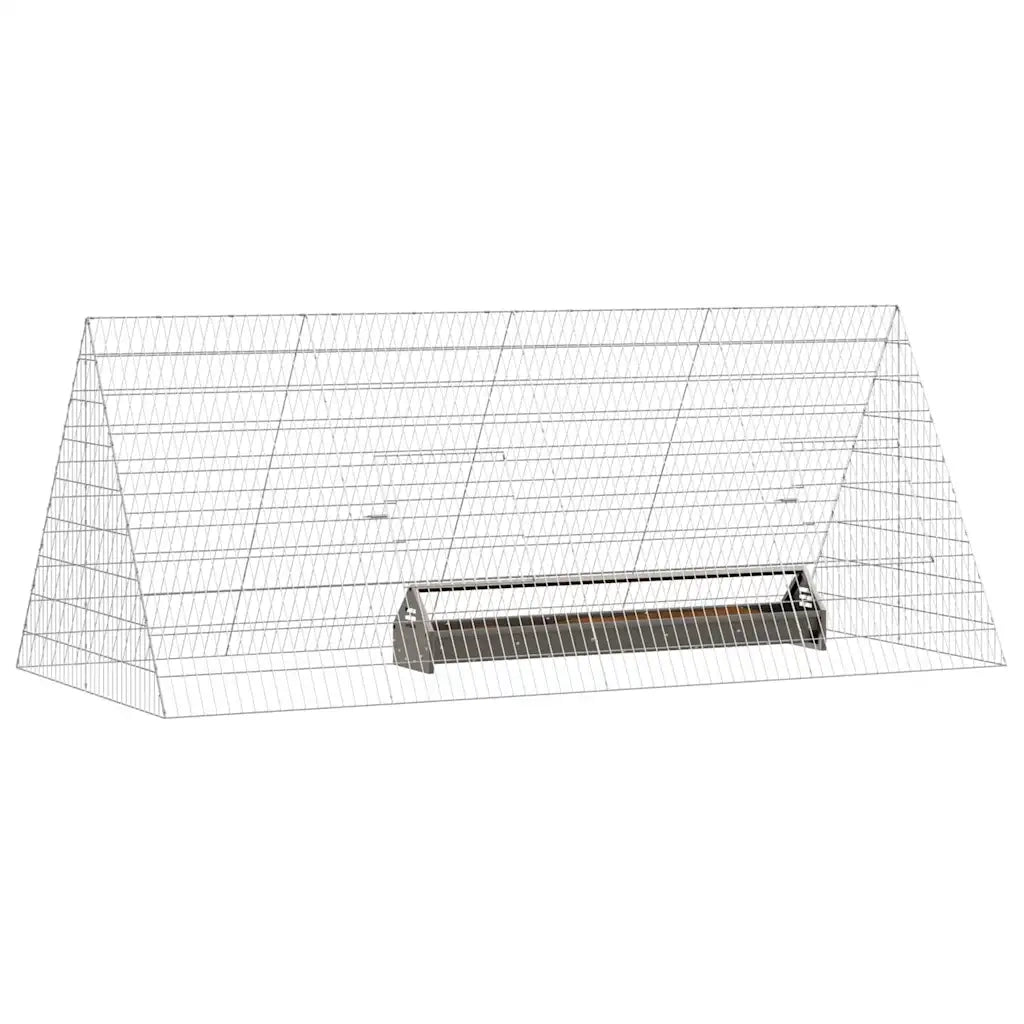 Gabbia per polli Argento 215 x 100 x 85 cm Acciaio zincato CFW8020056