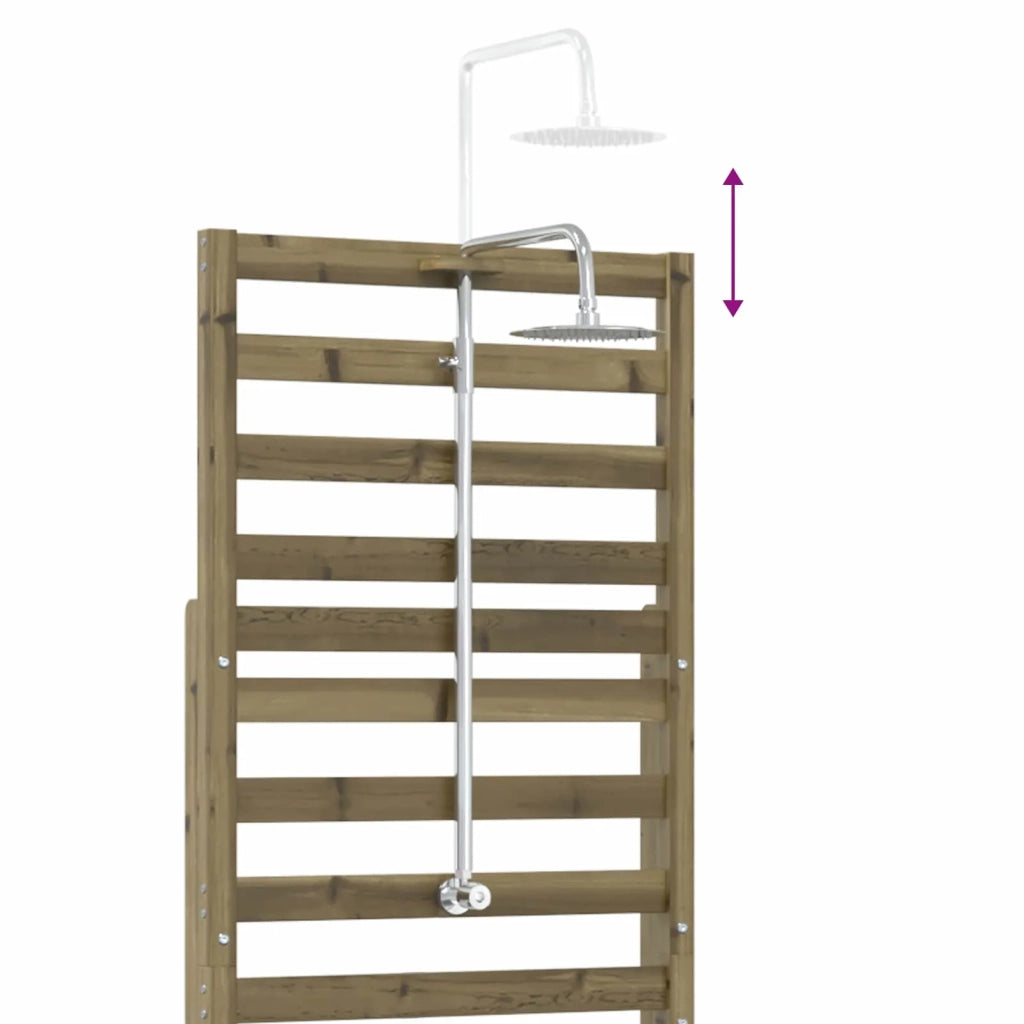 Doccia da esterno 225 cm Naturale 886351