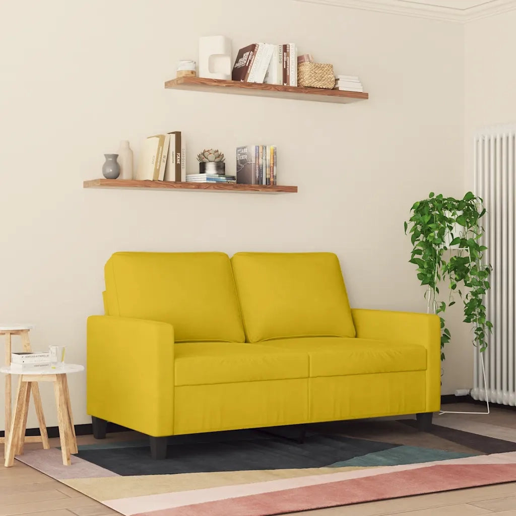 Divano a 2 Posti-Sofa 2 Posti giallo 120 cm in Velluto 556767