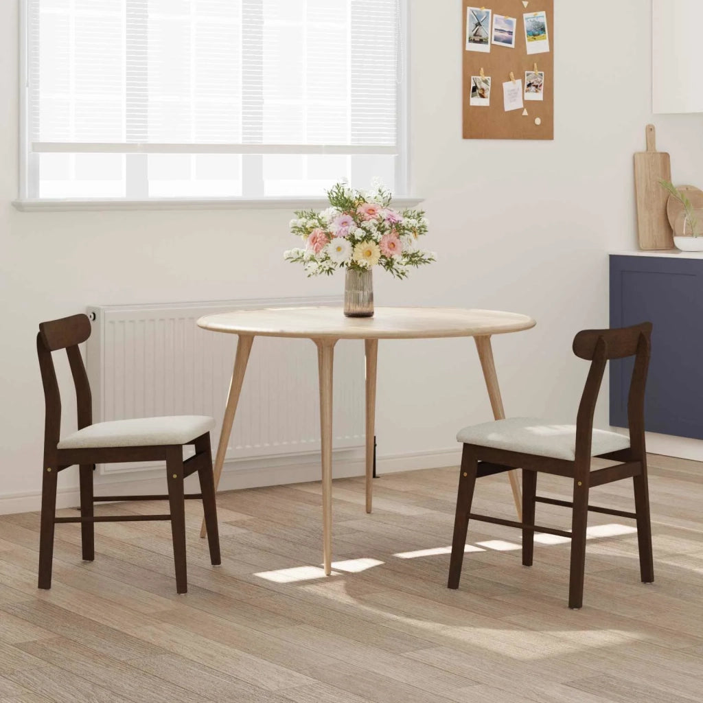 Sedia da pranzo 2 pcs Marrone Scuro e Chiaro 42020483