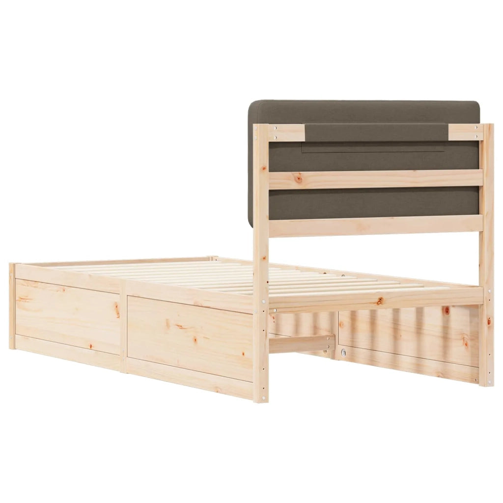 Letto con Testiera Rivestita-Struttura Letto con Testiera Talpa 80 x 200 cm Pino massello 928698