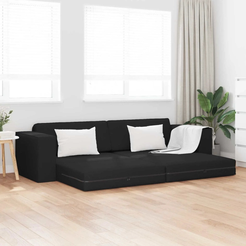 Divano letto Nero 245 x 78 x 77 cm Tessuto 4106717