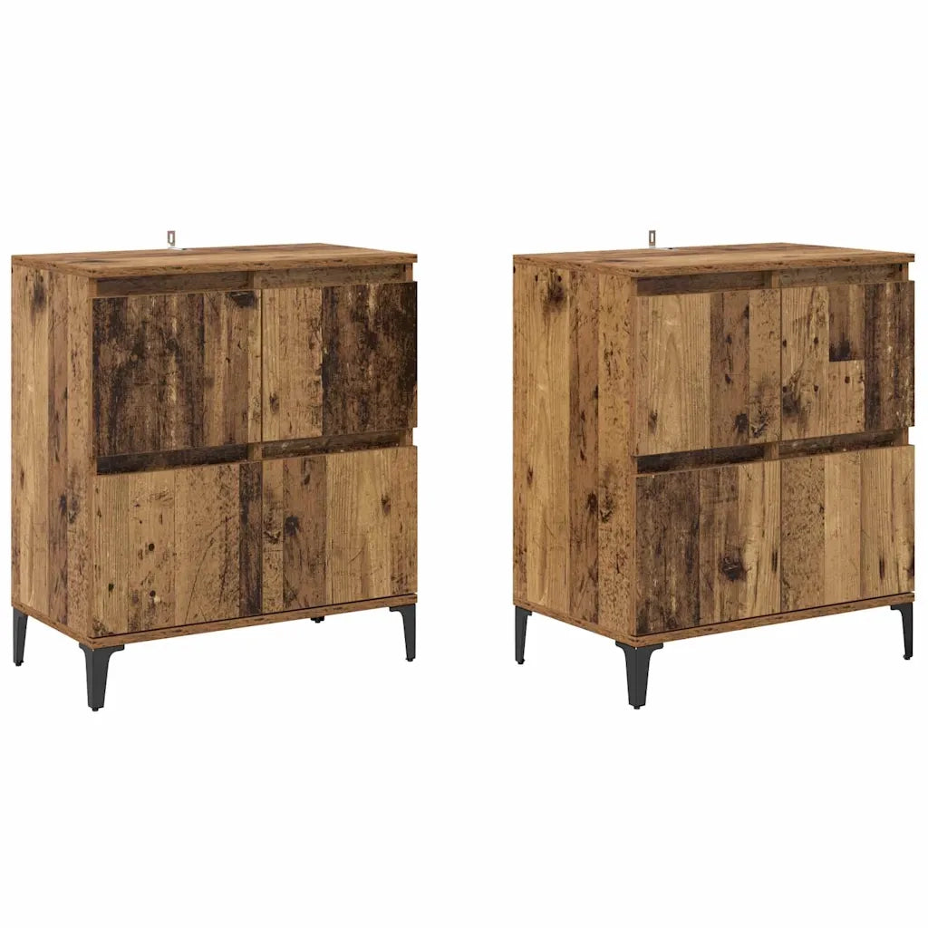 Credenza | Sideboards 2 pcs Legno vecchio 60 x 35 x 70 cm