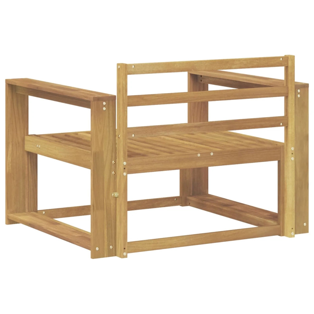 Divano centrale per esterno Legno di Acacia Massello Bianco 3439013