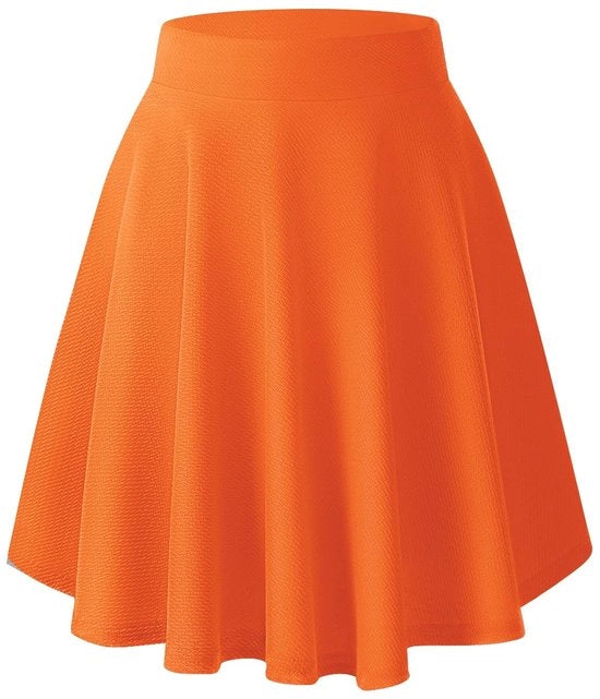 Rok Midi Elegante con A-line - Tela Stretch - Materiale Leggero - Pianta Casual/Rok per Donne - Comfortevole Cintura