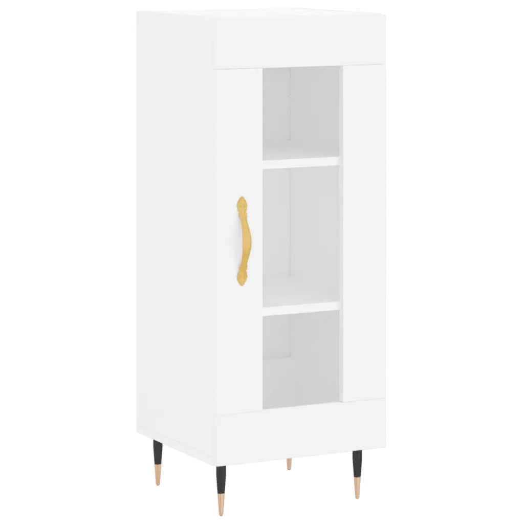Credenza-Buffet-Armadio da cucina Bianca 34,5x34x90 cm in Legno Multistrato 494349
