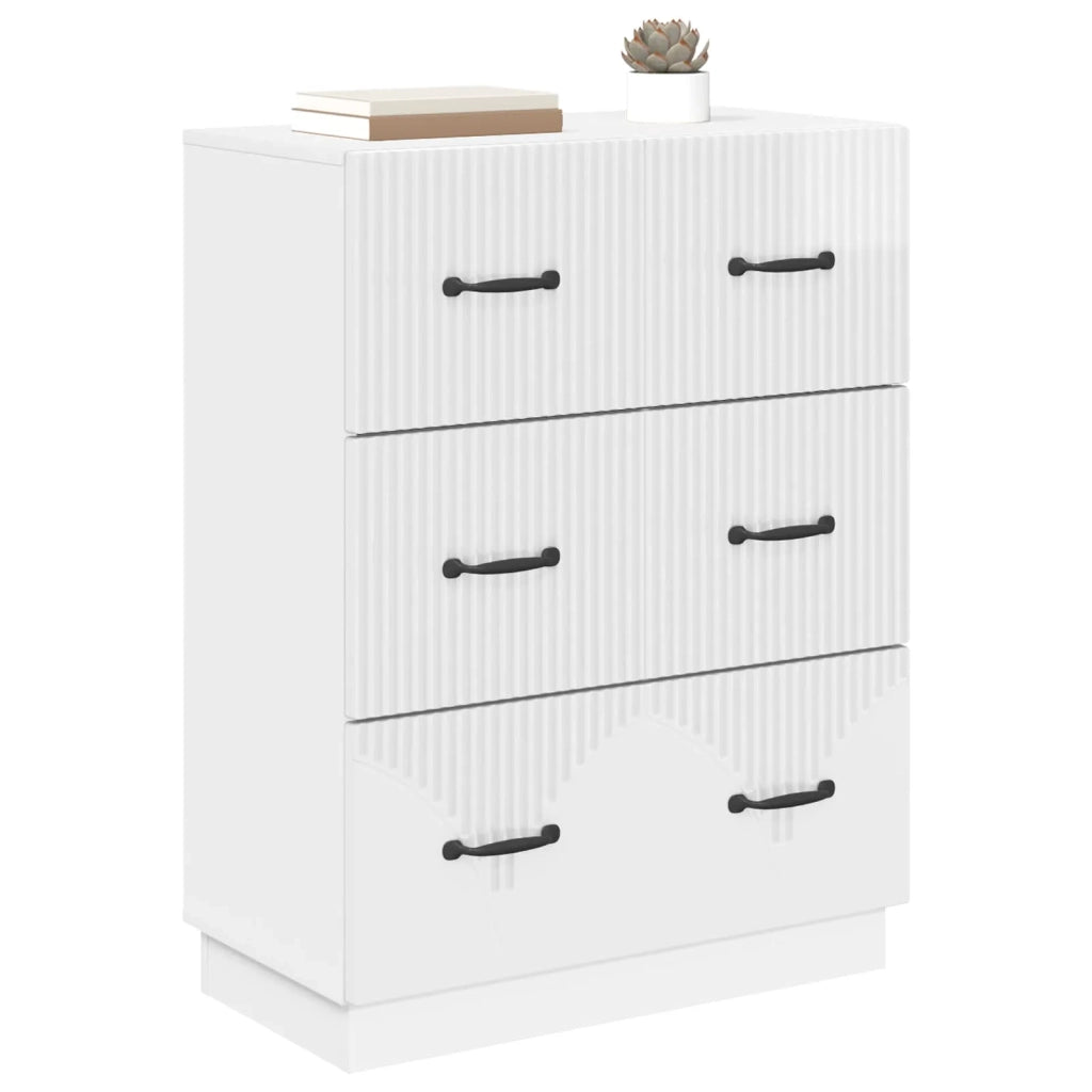 Mobile con Cassetti Bianco Lucido 66 x 34,5 x 87 cm 895299