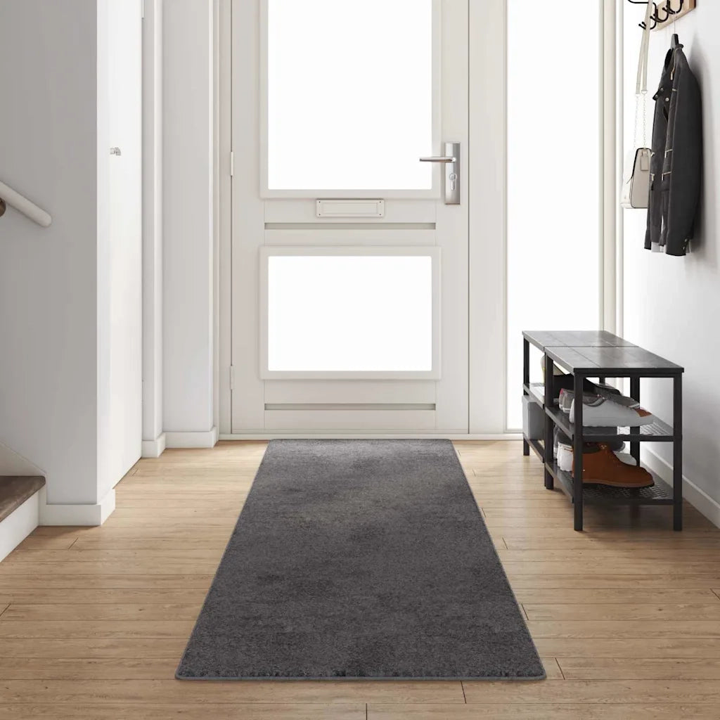 Runner in Moquette Grigio 80 x 400 cm 100% Polipropilene Tuft 42011392