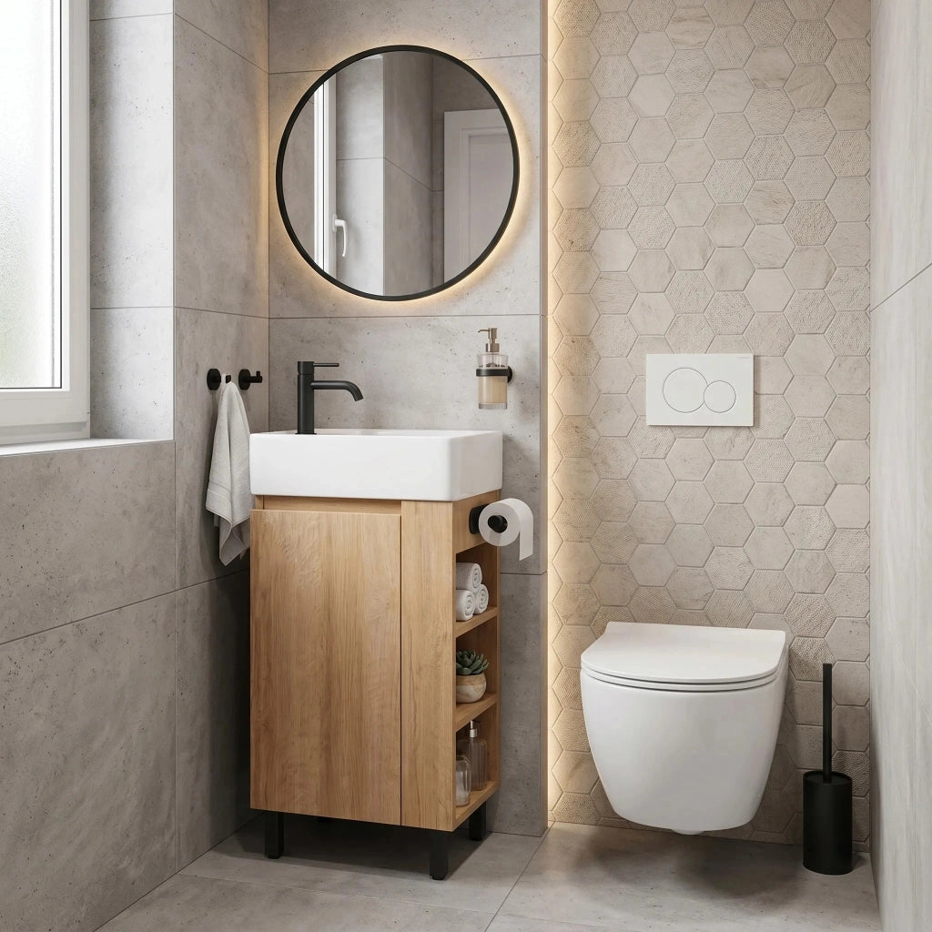 Mobile Da Bagno Con Lavabo Rea Astra 43cm