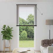 Tenda Veneziana Marrone Scuro con Motivo 213 x 80 cm PVC 42003801