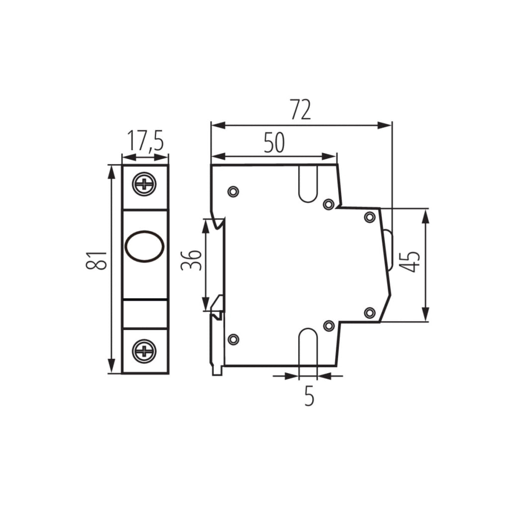 INDICATORE DI TENSIONE PER LA GUIDA DIN KLI-R - KANLUX