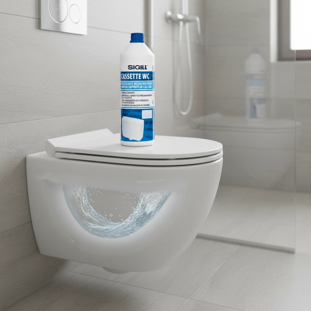 Detergente disincrostante professionale per cassette wc 1 litro