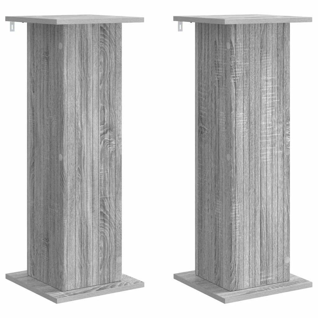 Supporto per piante | Sostegno per piante 2 pz Grigio Sonoma 30,5 x 30 x 80,5 cm