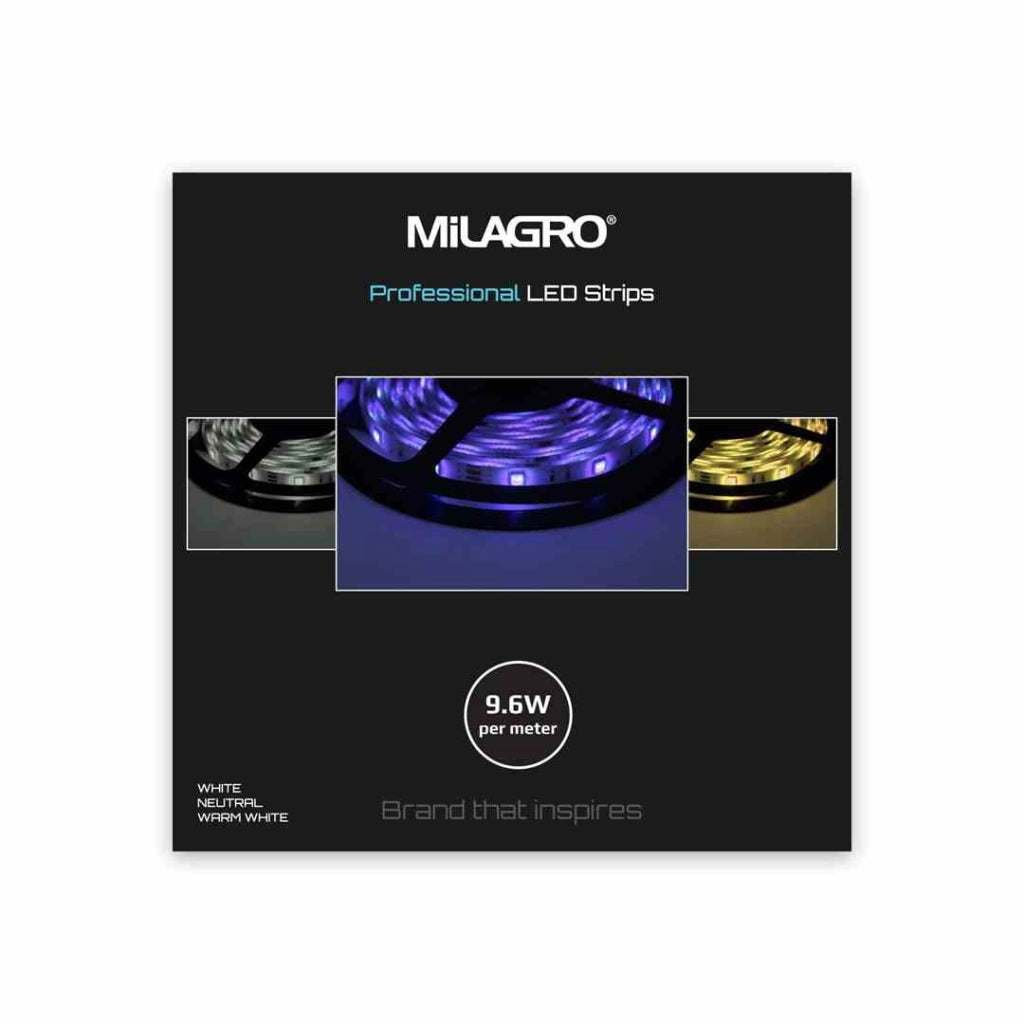 Striscia LED PRO Milagro 5m 48W 4000K IP20 12V ML4754