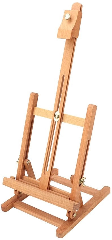 Ezel per dipintura professionale in legno - 0-90 gradi di regolazione angolare - legno di alta qualità - finitura liscia - progettato per risparmiare spazio - connessioni robuste - ezel per dipintura