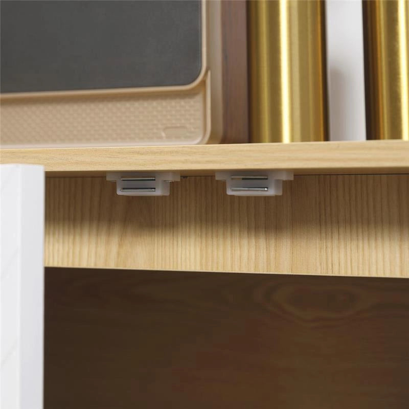MOBILE MULTIUSO MODERNO CON RIPIANO INTERNO REGOLABILE 77X35X77.5 CM BICOLOR
