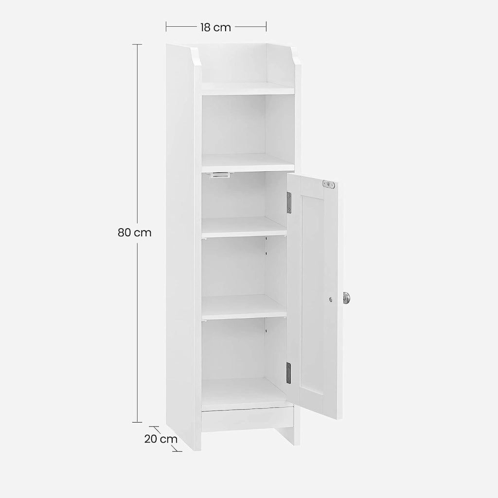 Mobiletto da bagno VALORA, bianco - Organizza asciugamani e accessori BBC310W01