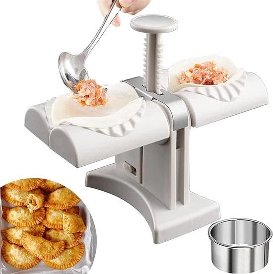 Impastatrice automatica per ravioli e pierogi, set di forme per ravioli e empanada, macchina per la produzione di pasta fresca, velocissima e facile da usare per la preparazione di gnocchi e altri tipi di pasta.