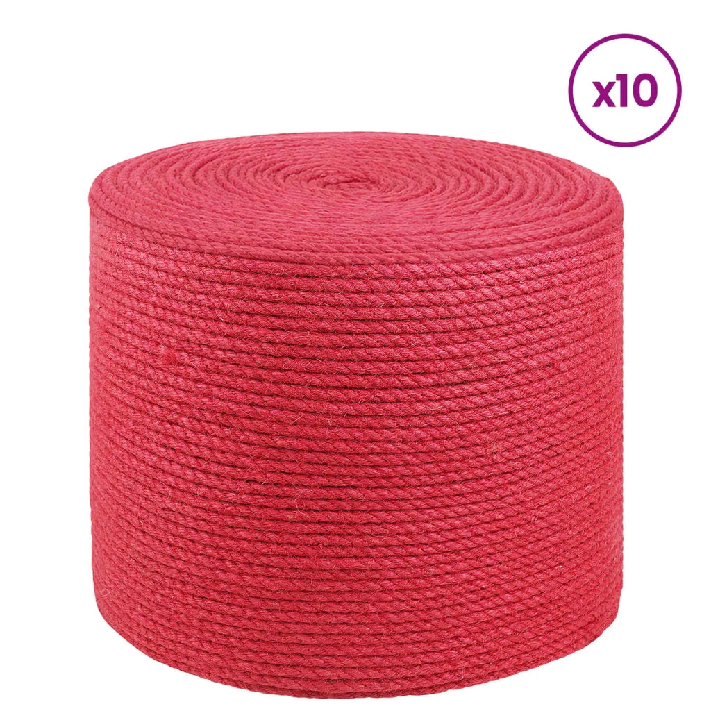 Corda di Juta 10 pcs Rosso 100% juta Tossa 42011696