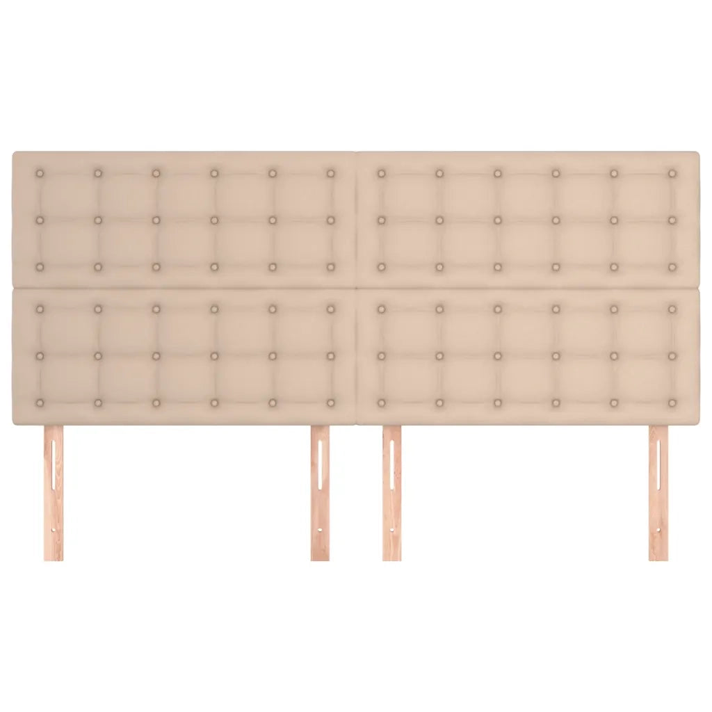 Testiera | Testata Cappuccino 200x5x118/128 cm in Similpelle