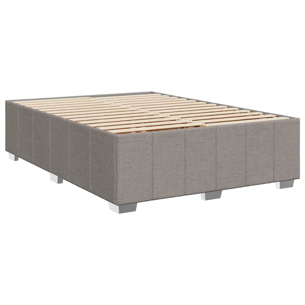 Giroletto a Molle con Materasso Tortora 160x200 cm in Tessuto 3289430