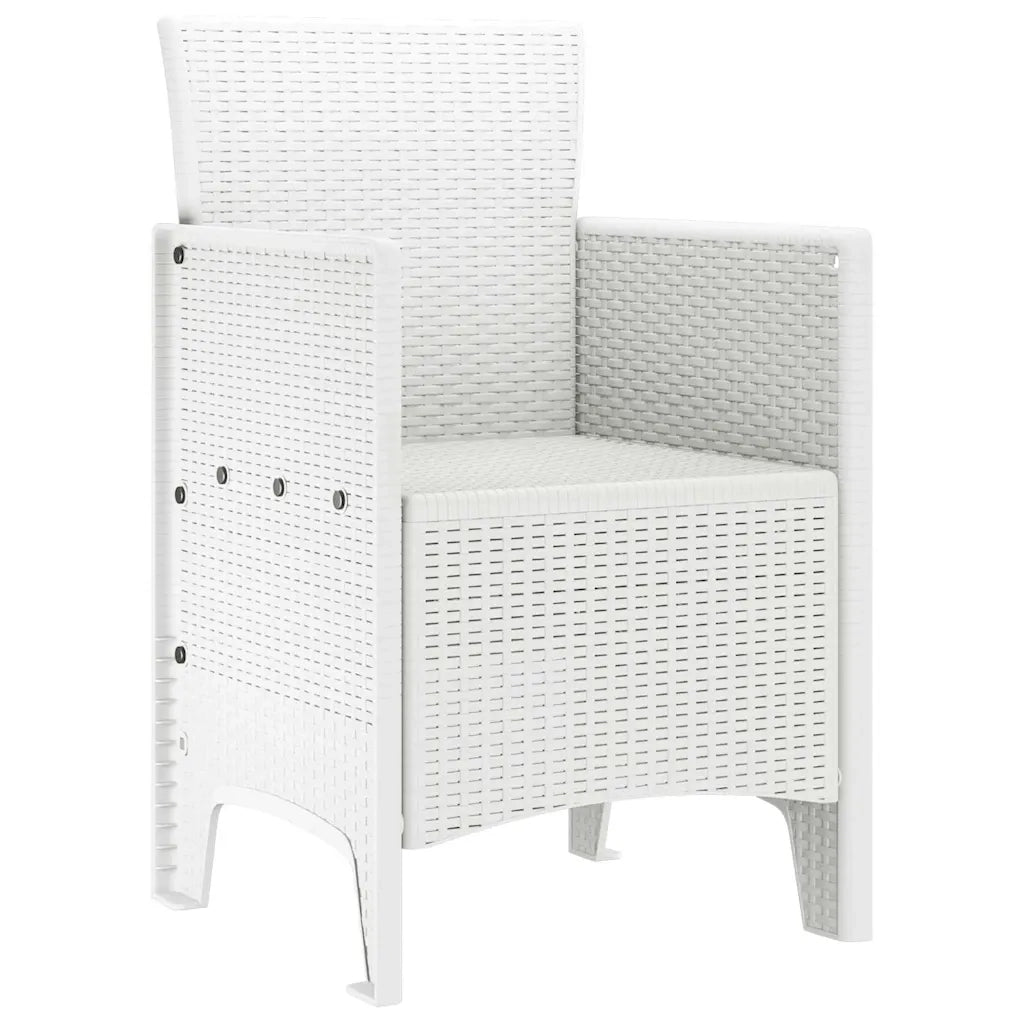 Sedia da Giardino 2 pcs Bianco 53 x 49 x 85 cm Polipropilene 847458
