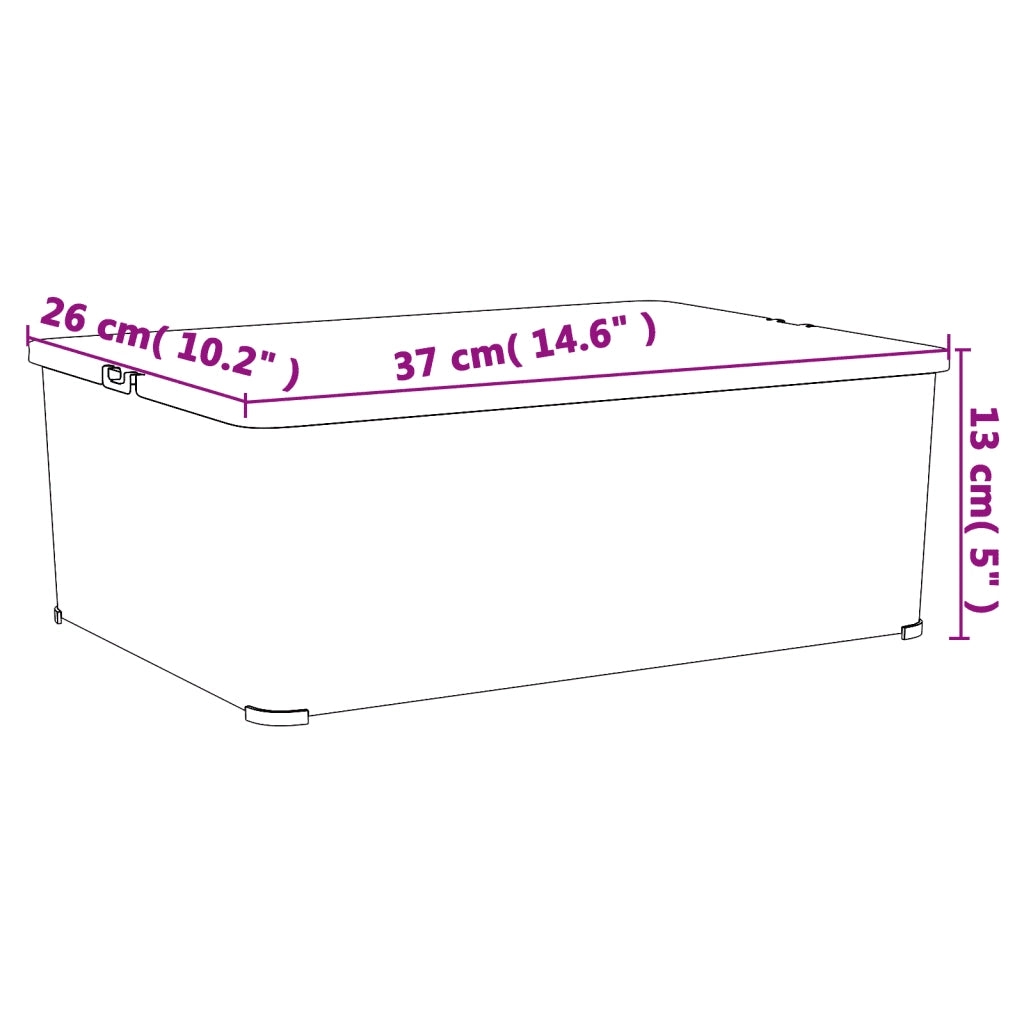 Contenitori in Plastica 6 pz 10 L Impilabili CFW8438143