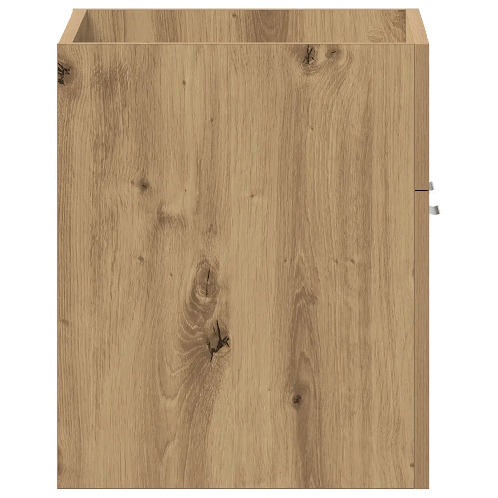 Mobile Lavabo Bagno-Armadietto da bagno Rovere Artigianale 60x38,5x46 cm Truciolato