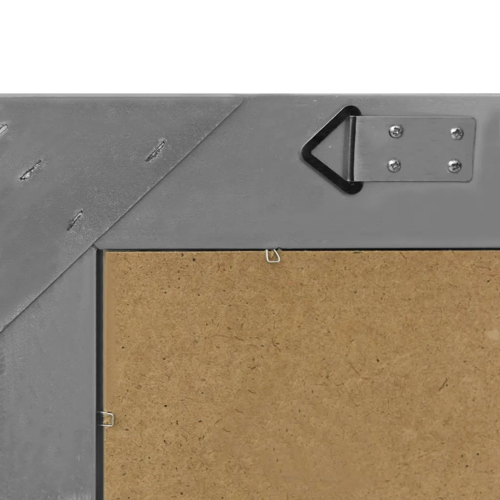 Specchio da Parete Stile Barocco-Specchio a Muro-Specchio Decorativo 60x60 cm Nero