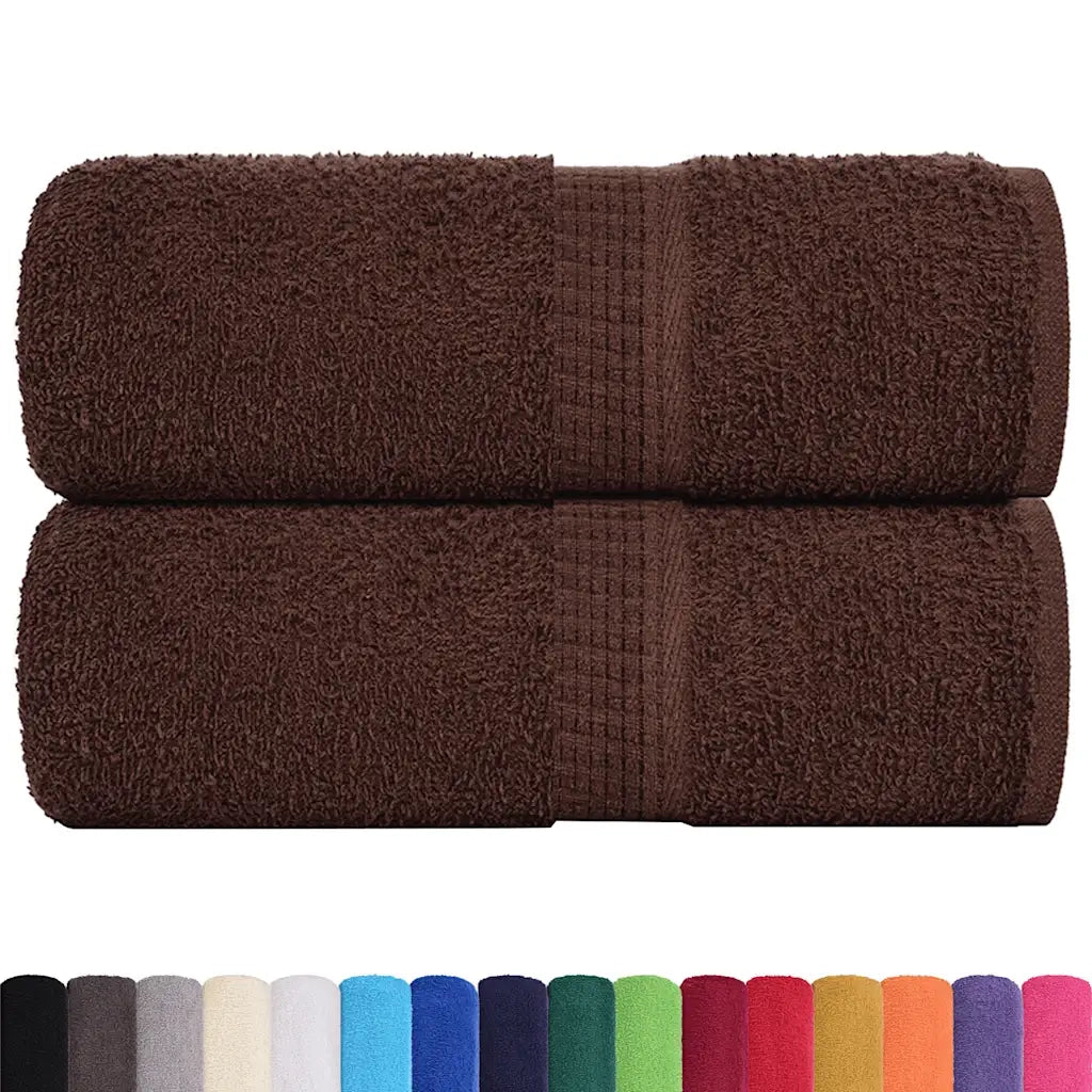 Asciugamani per ospiti FROGN 2 pz | Teli per bagno Marrone 30x50 cm 360 g/m2