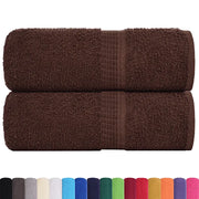 Asciugamani per ospiti FROGN 2 pz | Teli per bagno Marrone 30x50 cm 360 g/m2