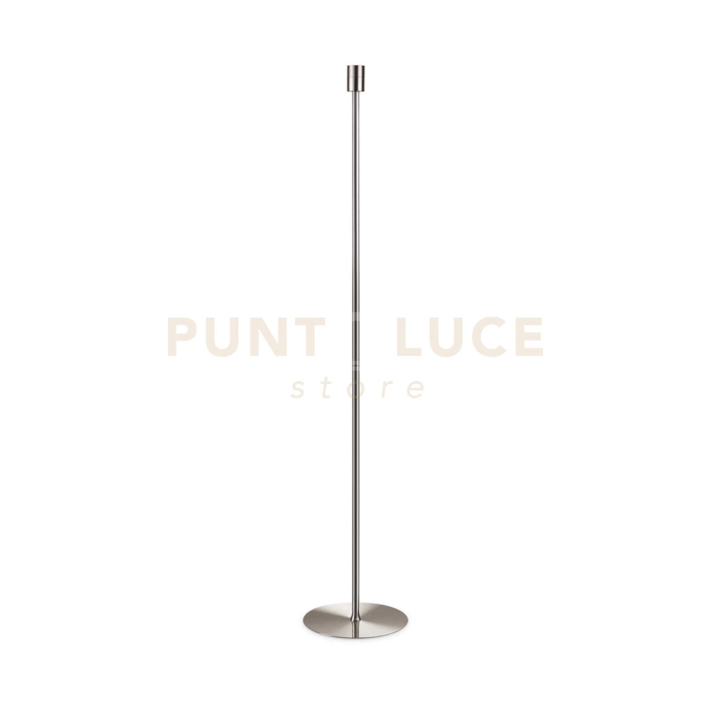 SET UP BASE PER LAMPADA DA TERRA 1 LUCE ATTACCO E27 NICKEL
